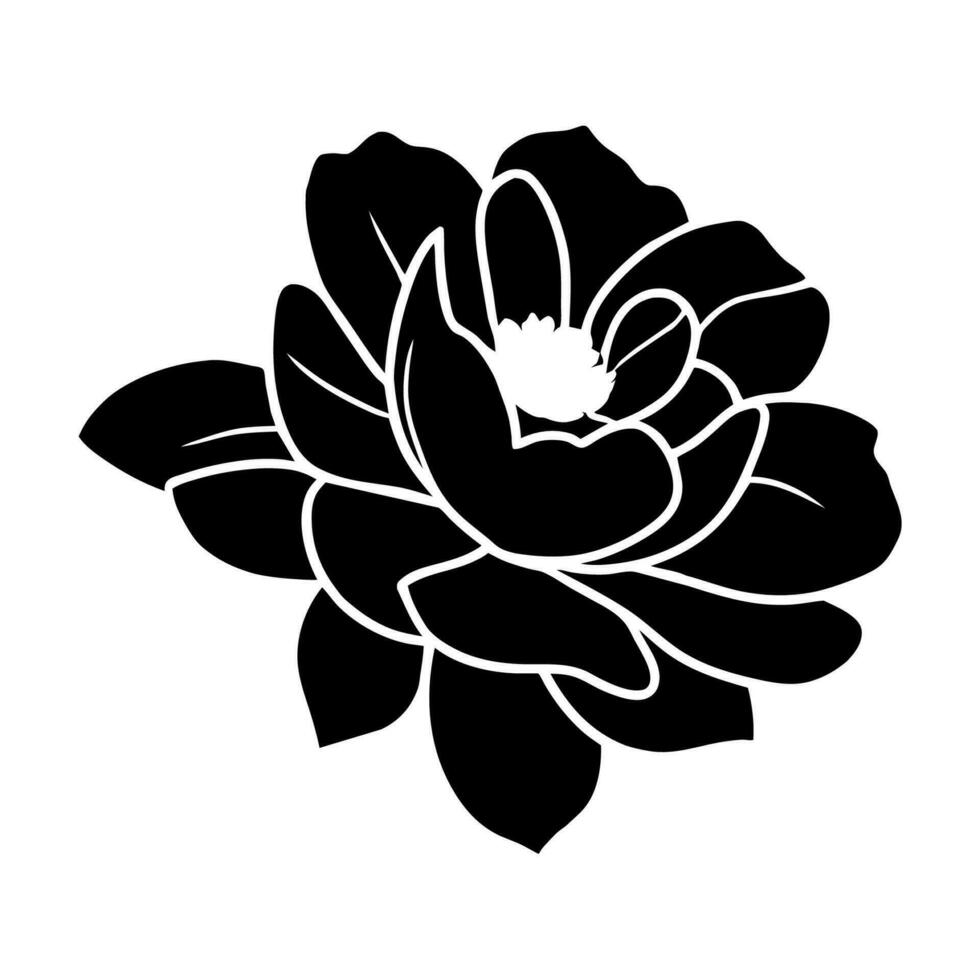 hand- getrokken gemakkelijk bloem illustratie vector