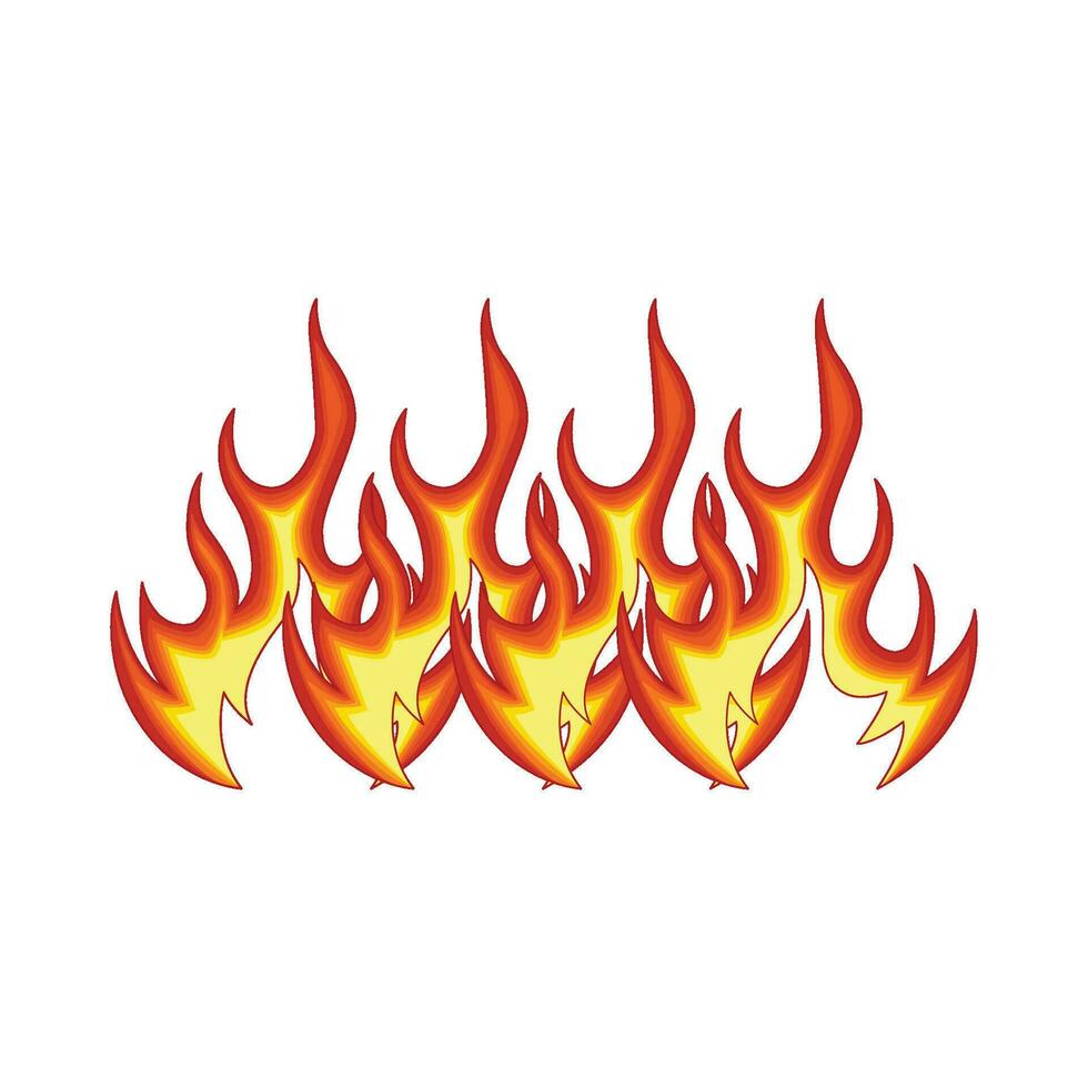 illustratie van brand vector