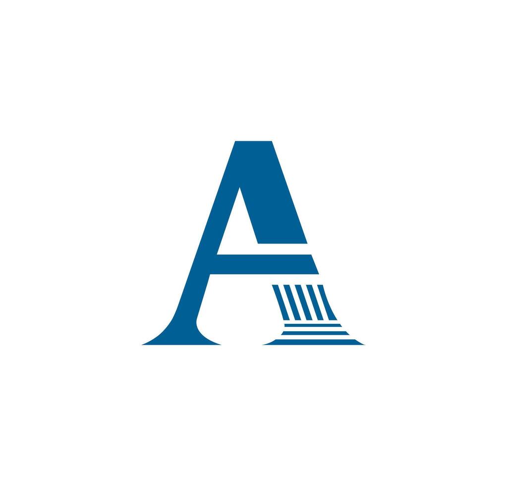 een alfabet wet firma logo ontwerp concept vector