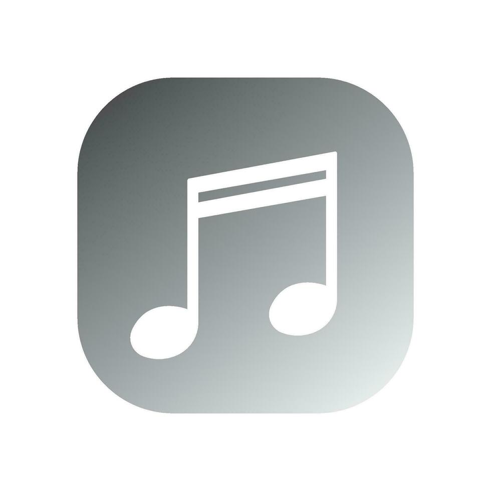 muziek- Notitie icoon vector sjabloon