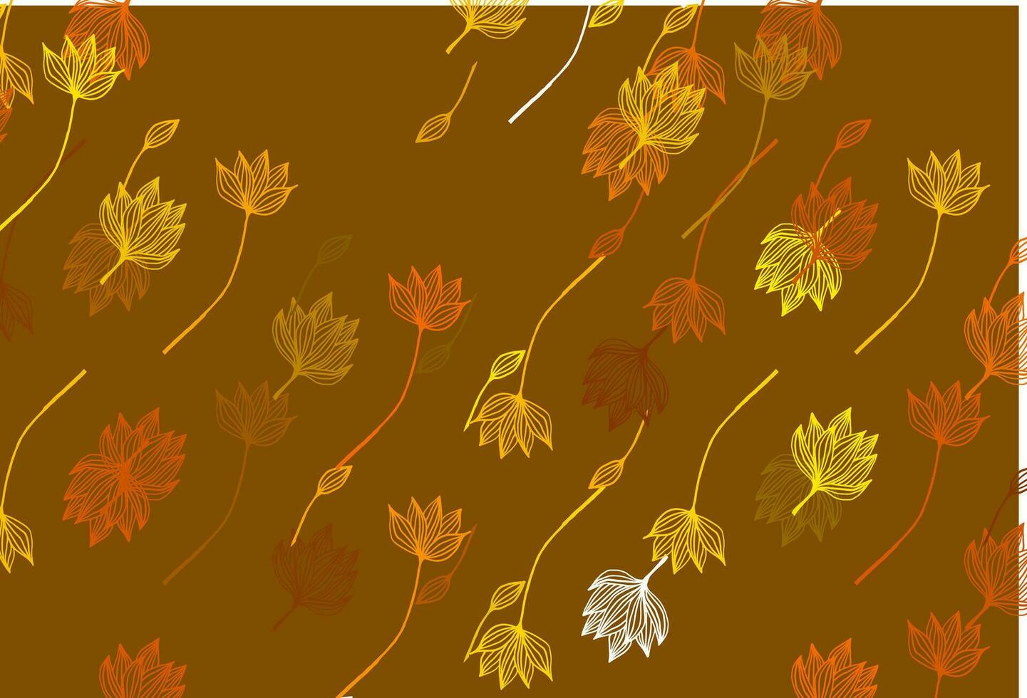 licht oranje vector doodle lay-out.