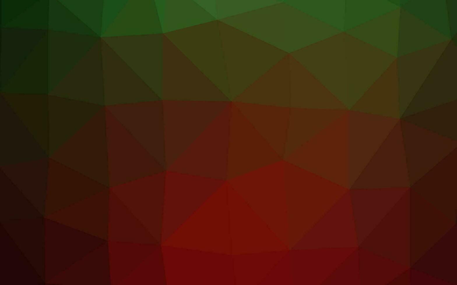 donkergroen, rood vector abstract mozaïekpatroon.