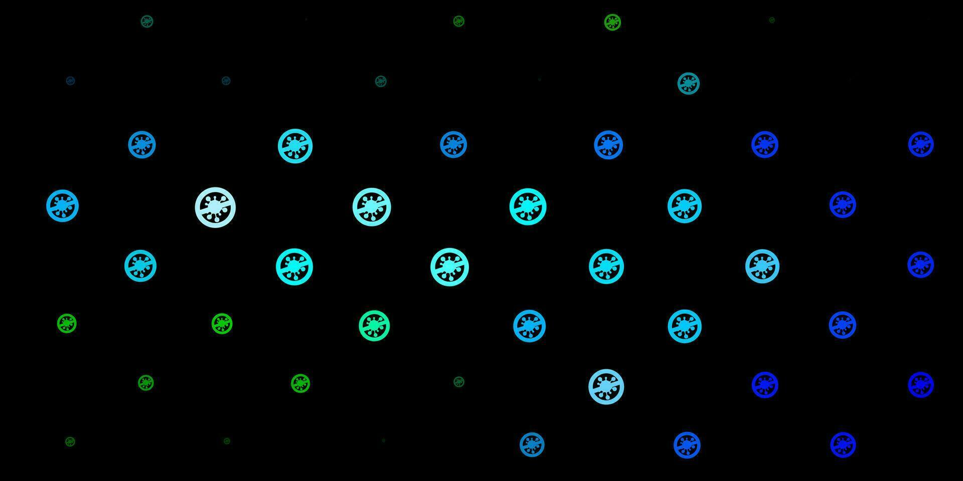 donkerblauw, groen vectormalplaatje met grieptekens. vector