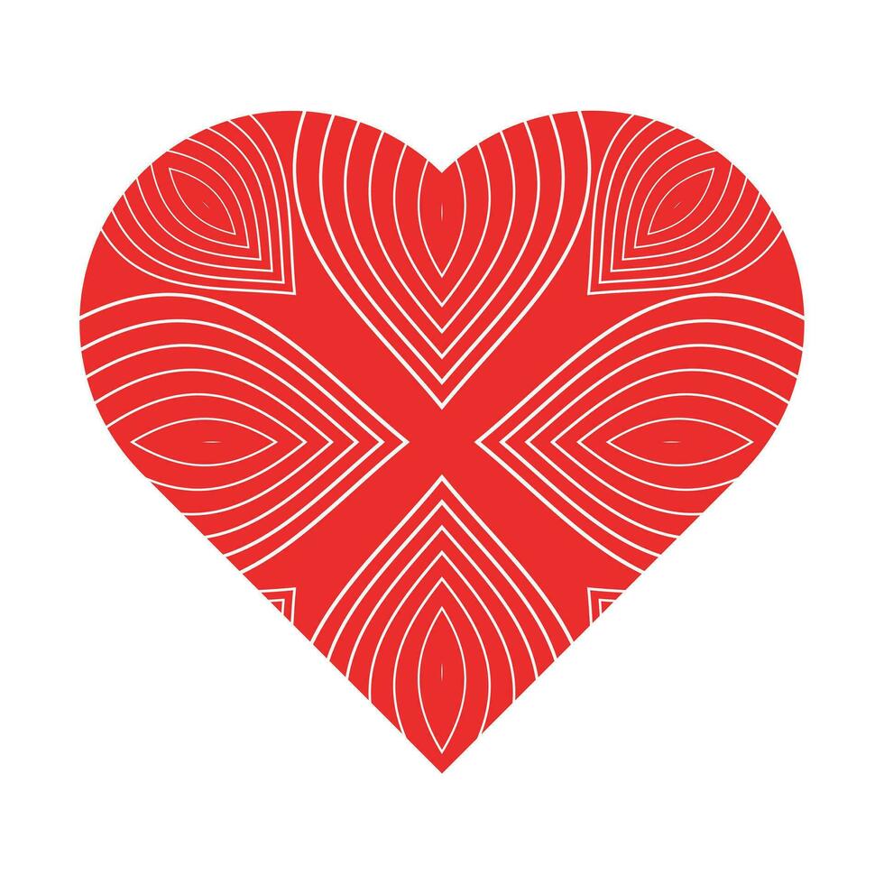 rood hart icoon. ontwerp element voor Valentijn dag vector