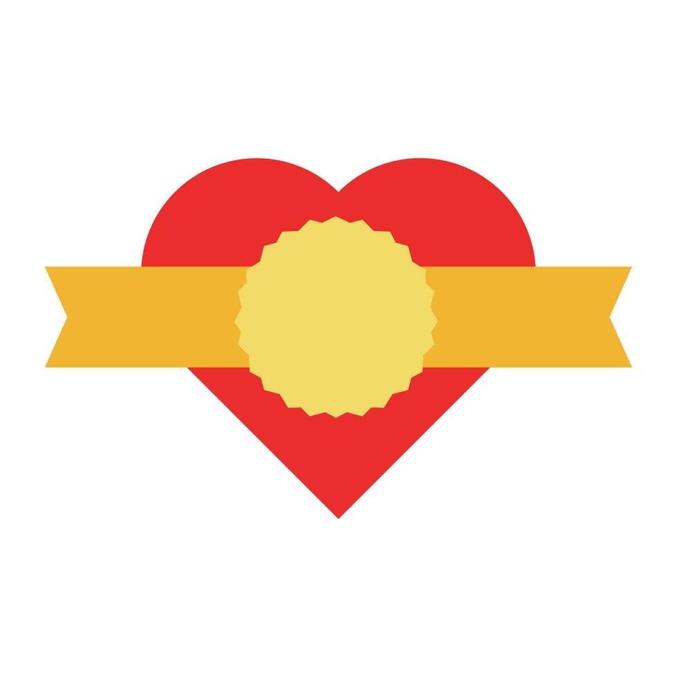 rood hart icoon. ontwerp element voor Valentijn dag vector