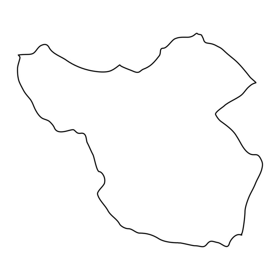 mokka wijk kaart, administratief divisie van Mauritius. vector illustratie.