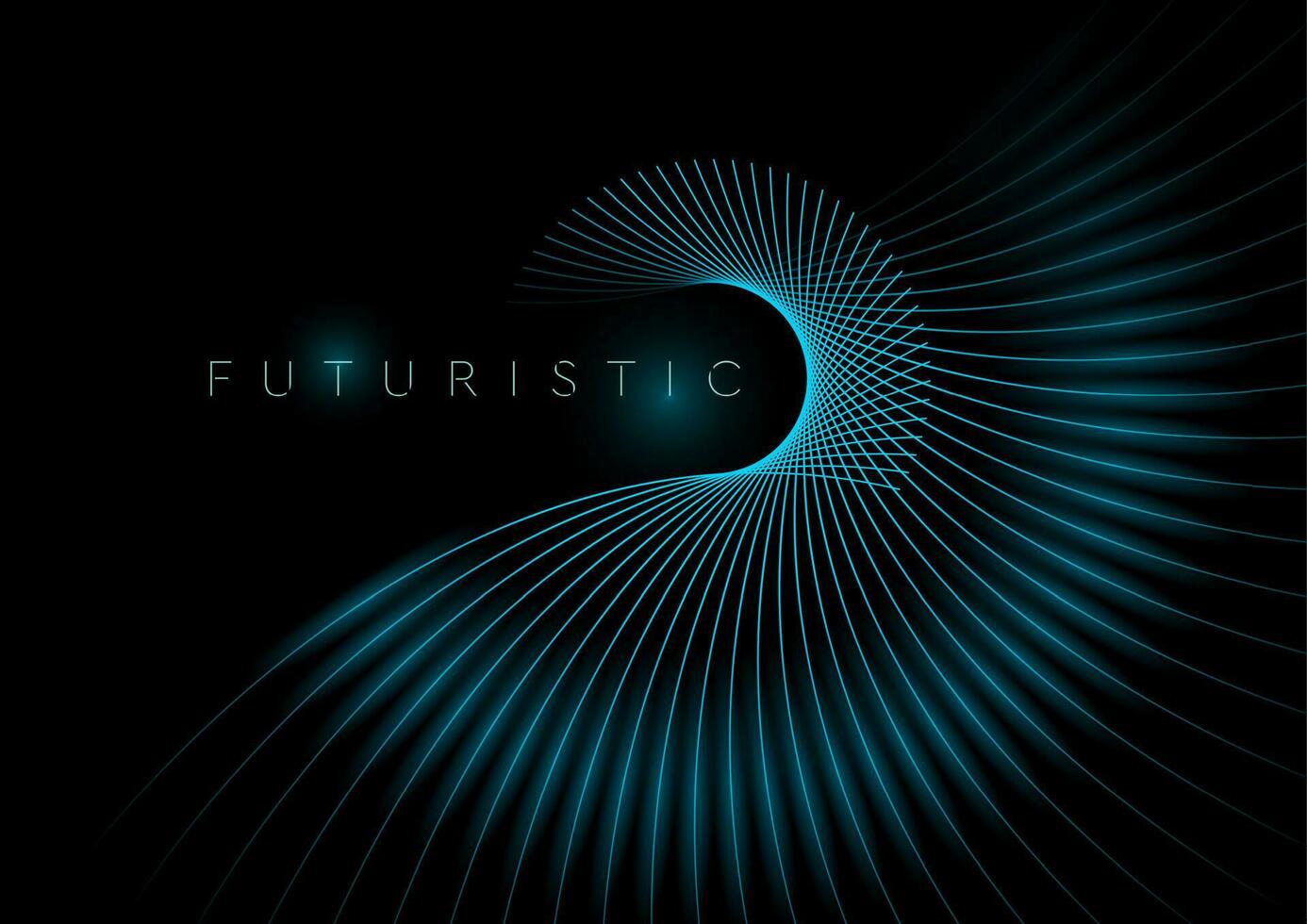 donker blauw minimaal lijnen abstract futuristische tech achtergrond vector