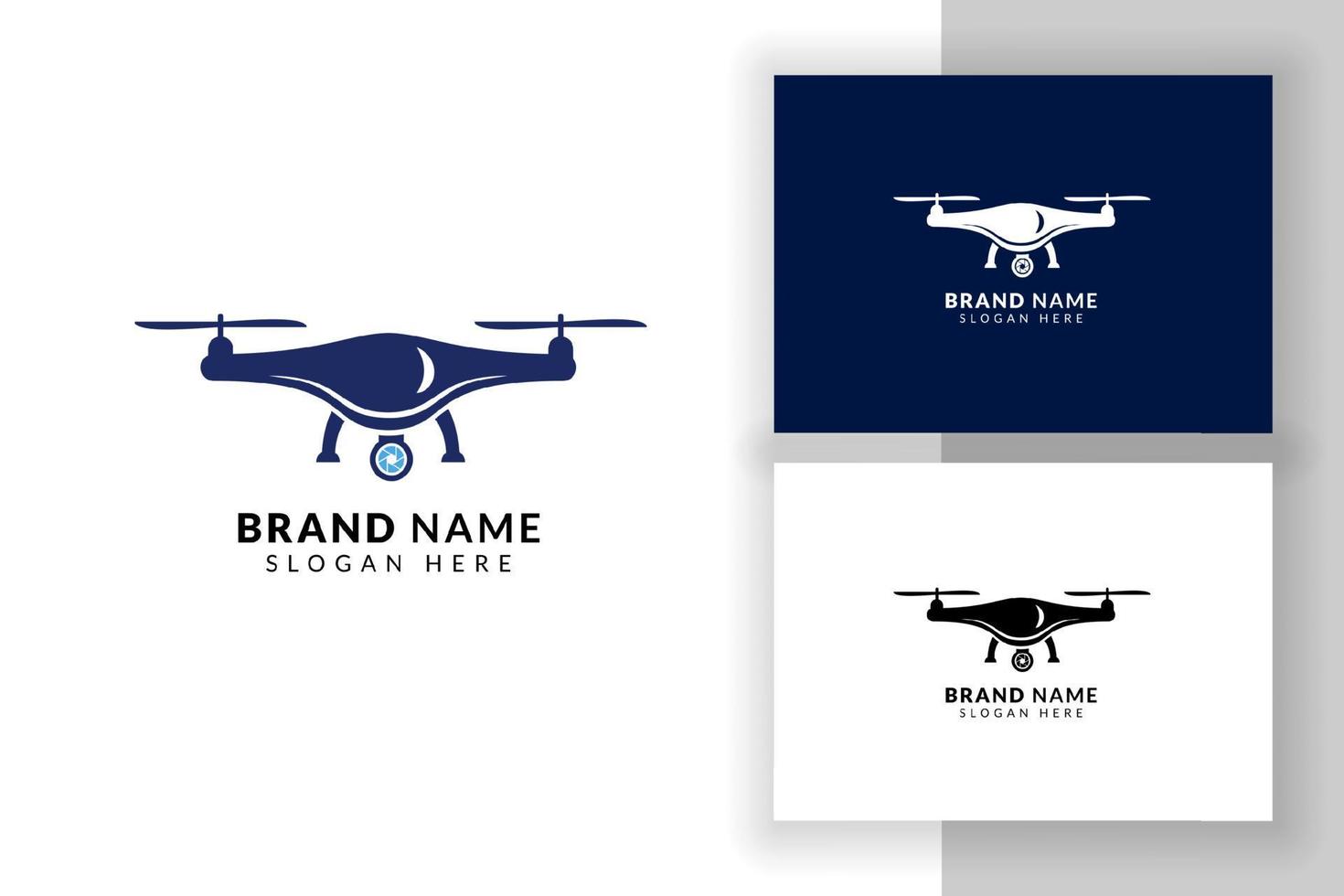 ontwerpsjabloon voor drone-logo. drone teken symbool illustratie. vector