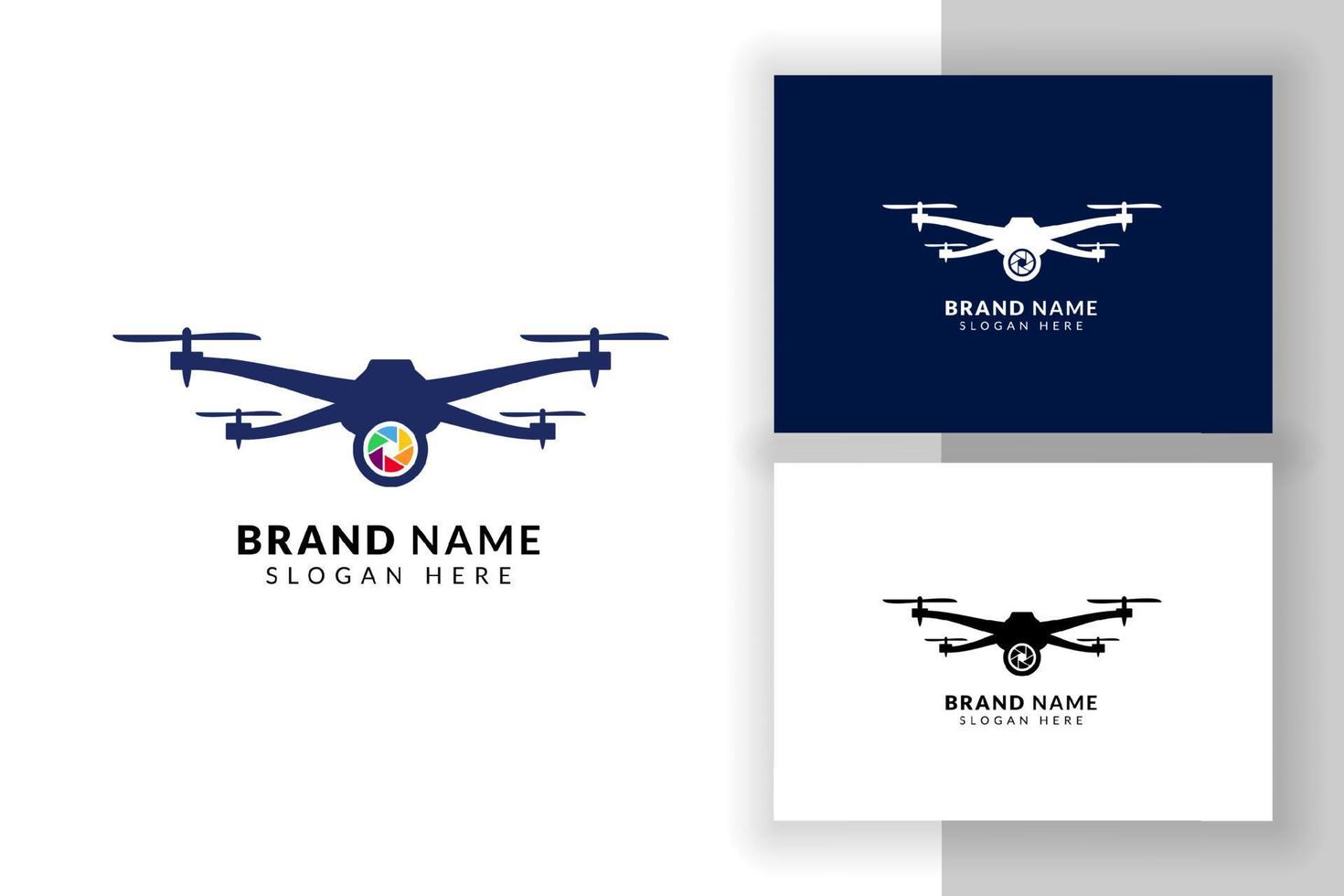 ontwerpsjabloon voor drone-logo. drone teken symbool illustratie. vector