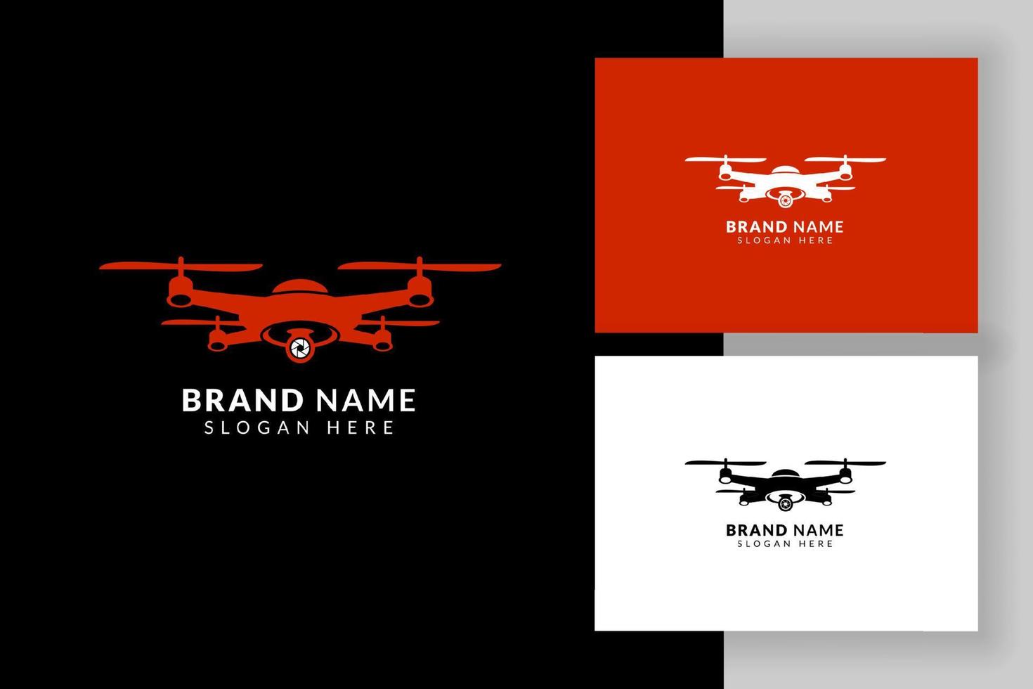 ontwerpsjabloon voor drone-logo. drone teken symbool illustratie. vector