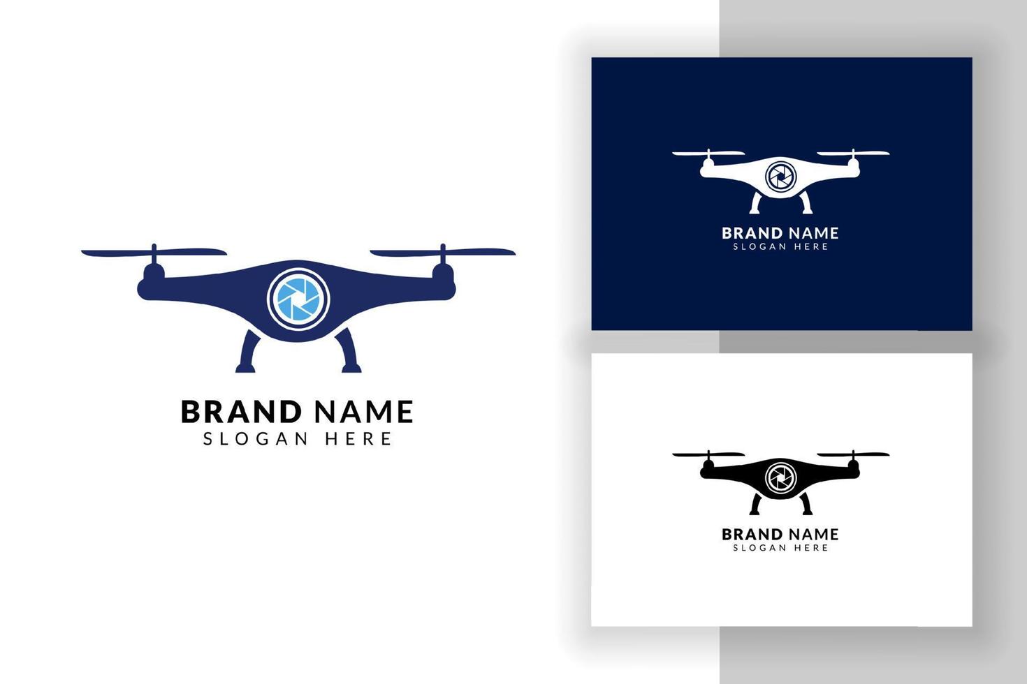 ontwerpsjabloon voor drone-logo. drone teken symbool illustratie. vector