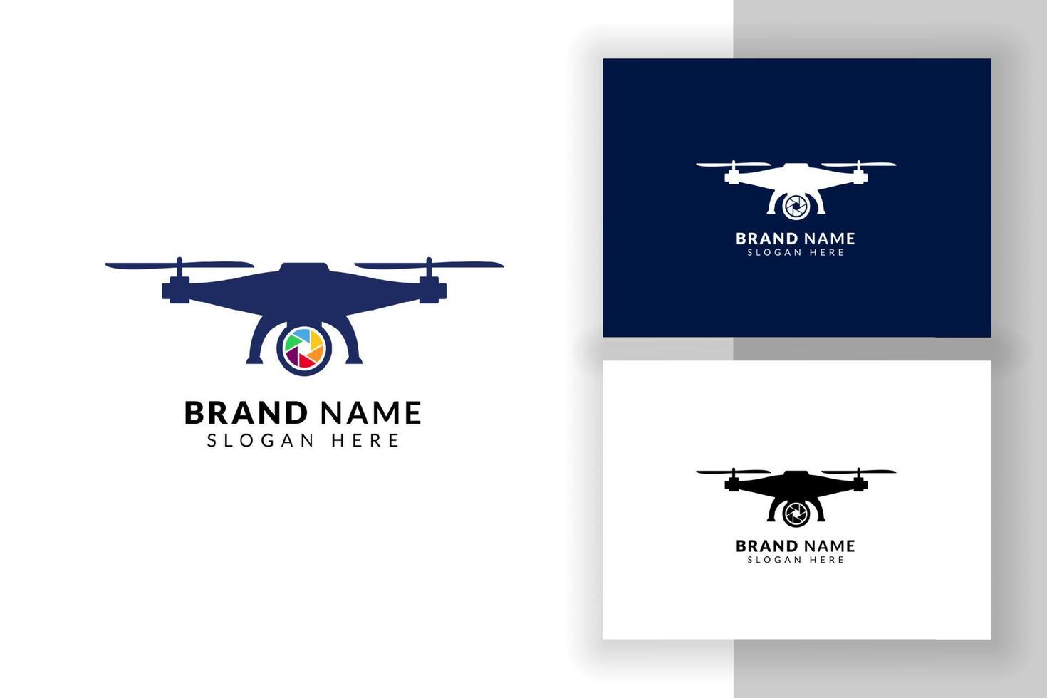 ontwerpsjabloon voor drone-logo. drone teken symbool illustratie. vector