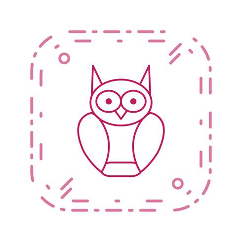 Afgestudeerde Owl Vector Icon