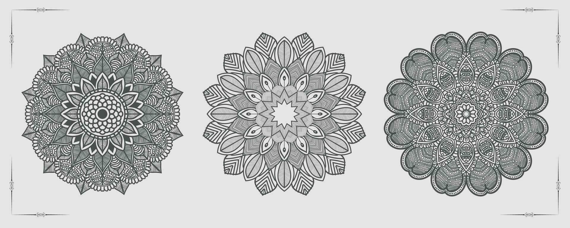 vector luxe mandala sjabloon achtergrond en sier- ontwerp voor kleur bladzijde, groet kaart, uitnodiging, tatoeëren, bloemen mandala.