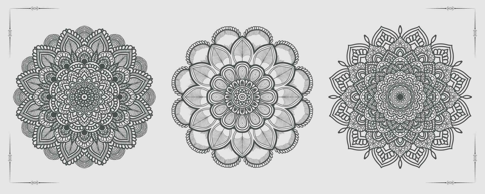 vector luxe mandala sjabloon achtergrond en sier- ontwerp voor kleur bladzijde, groet kaart, uitnodiging, tatoeëren, bloemen mandala.