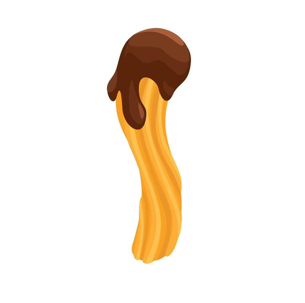 churros tussendoortje symbool tekenfilm illustratie vector