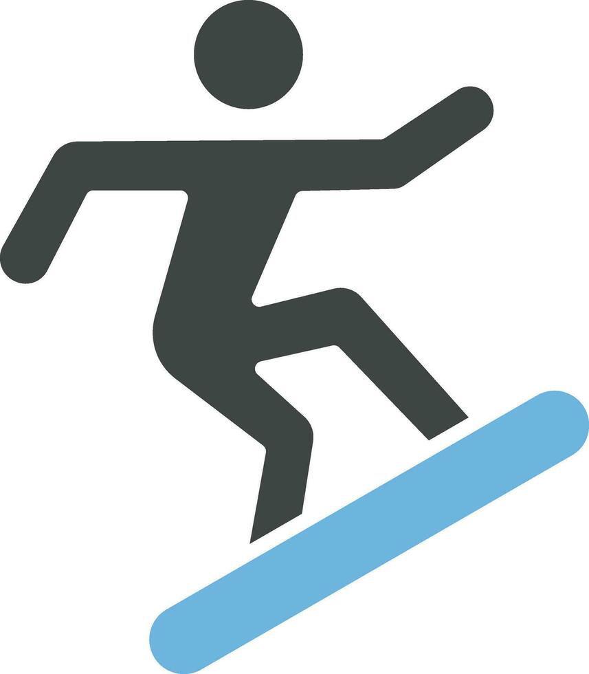snowboarder icoon vector afbeelding.