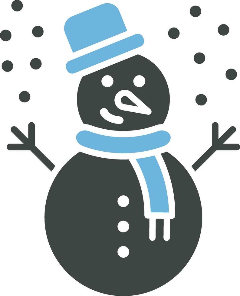 sneeuwman icoon vector afbeelding.