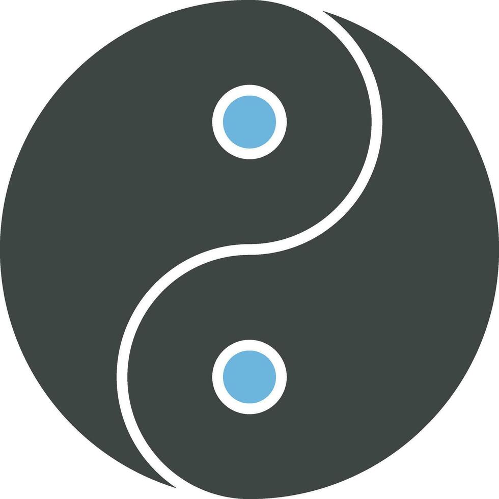 yin yang icoon vector afbeelding.