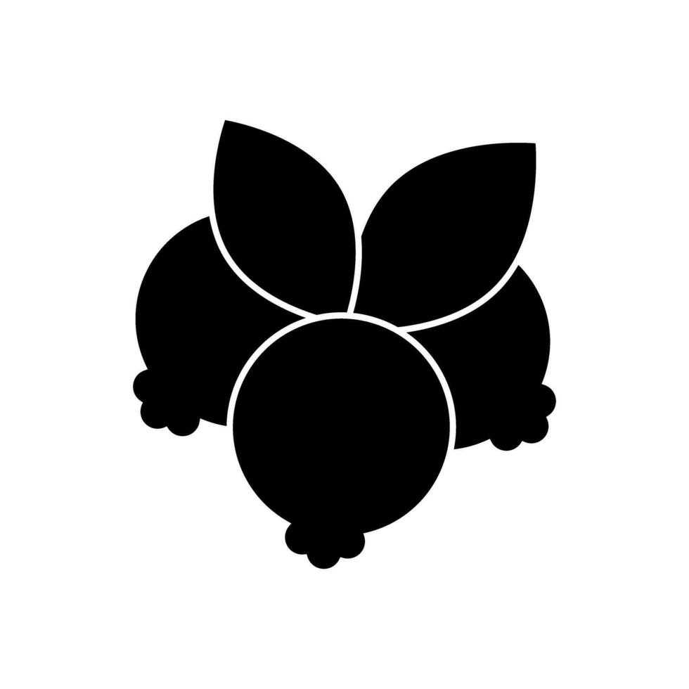 bosbes icoon vector. fruit illustratie teken. vitamines symbool. vegetarisch logo. voedsel markering. vector