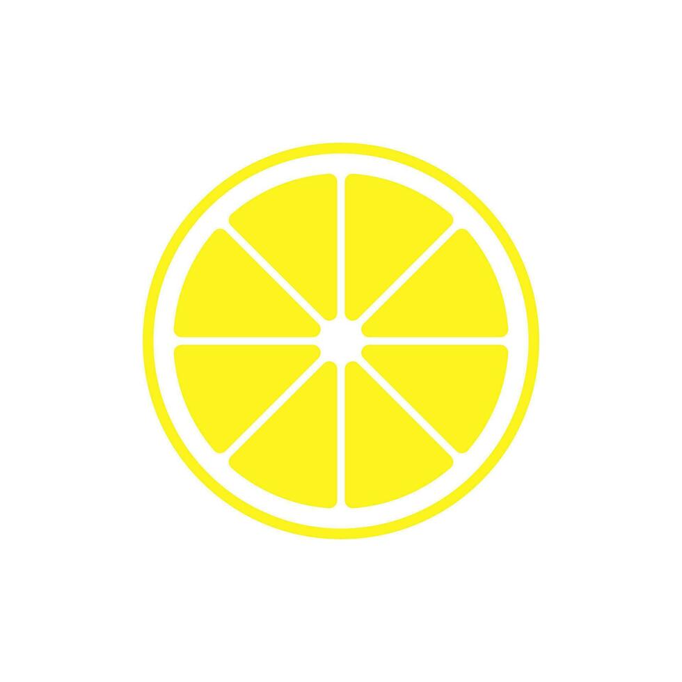 citroen icoon vector. fruit illustratie teken. vitamines symbool. vegetarisch logo. voedsel markering. vector