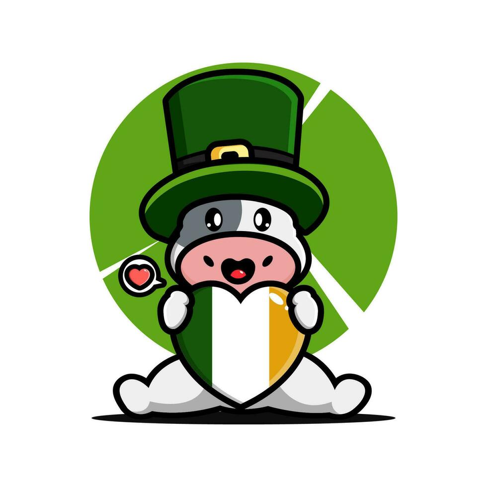 st Patrick dag tekenfilm karakter elf van Ierse folklore vector