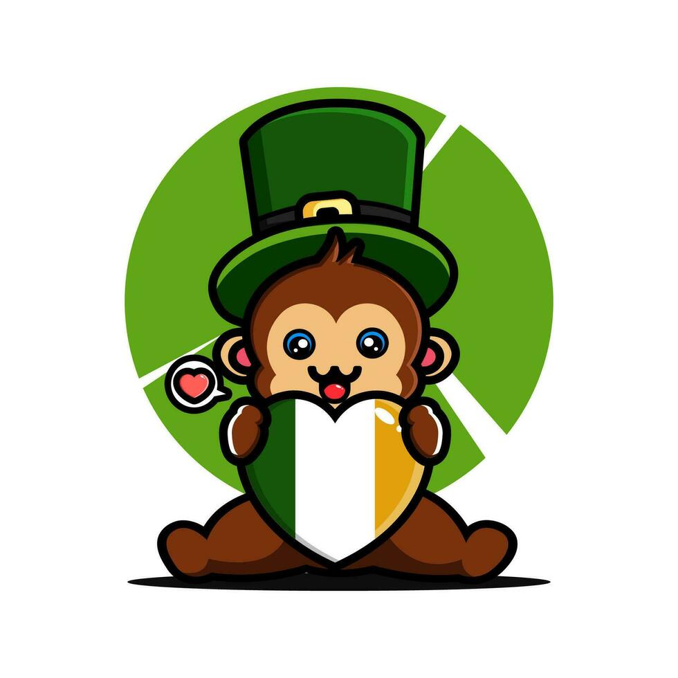 st Patrick dag tekenfilm karakter elf van Ierse folklore vector