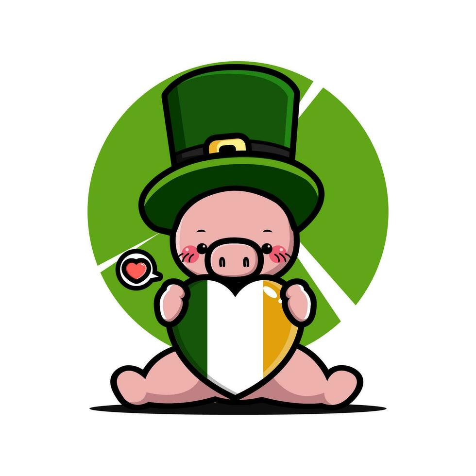 st Patrick dag tekenfilm karakter elf van Ierse folklore vector