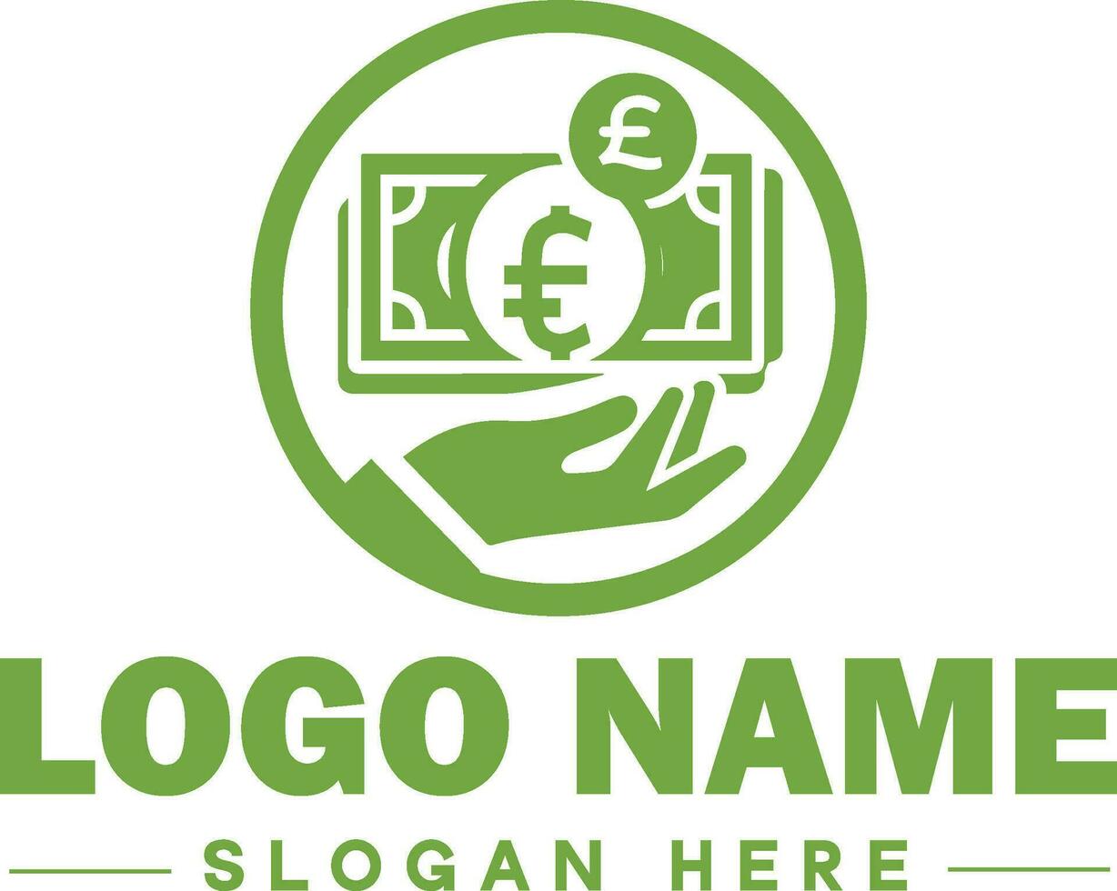 financiën logo icoon, bedrijf financiën logo, financiën ontwerp, handel en distributie logo, accounting financieel logo, financieel adviseurs ontwerp sjabloon vector icoon, financiën bewerkbare vector