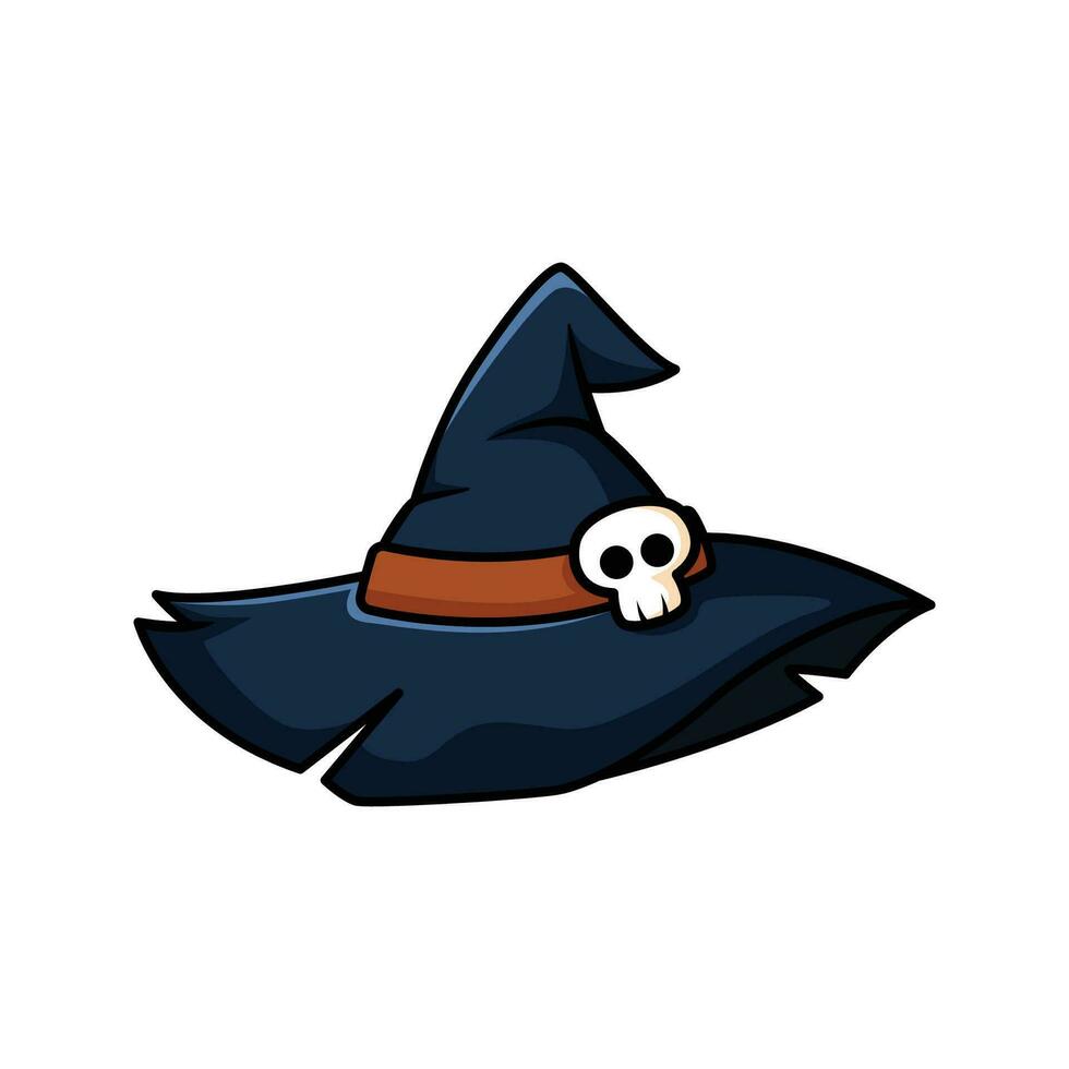 halloween heks hoed illustratie ontwerp element vector