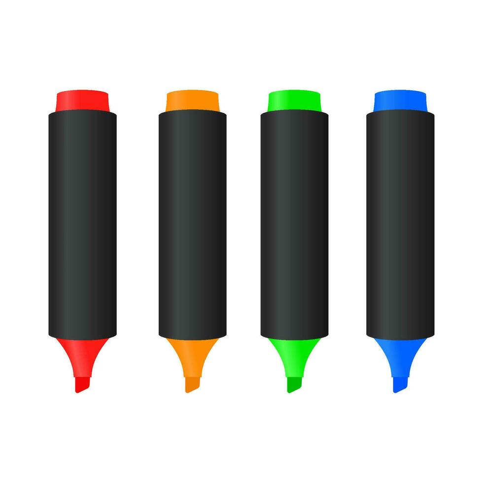 vloeistof kleur verzameling ontwerp met divers kleuren. kleurrijk markeringen vector