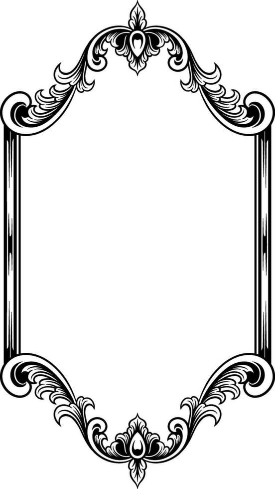 wijnoogst ornament kader voor bruiloft illustratie vector