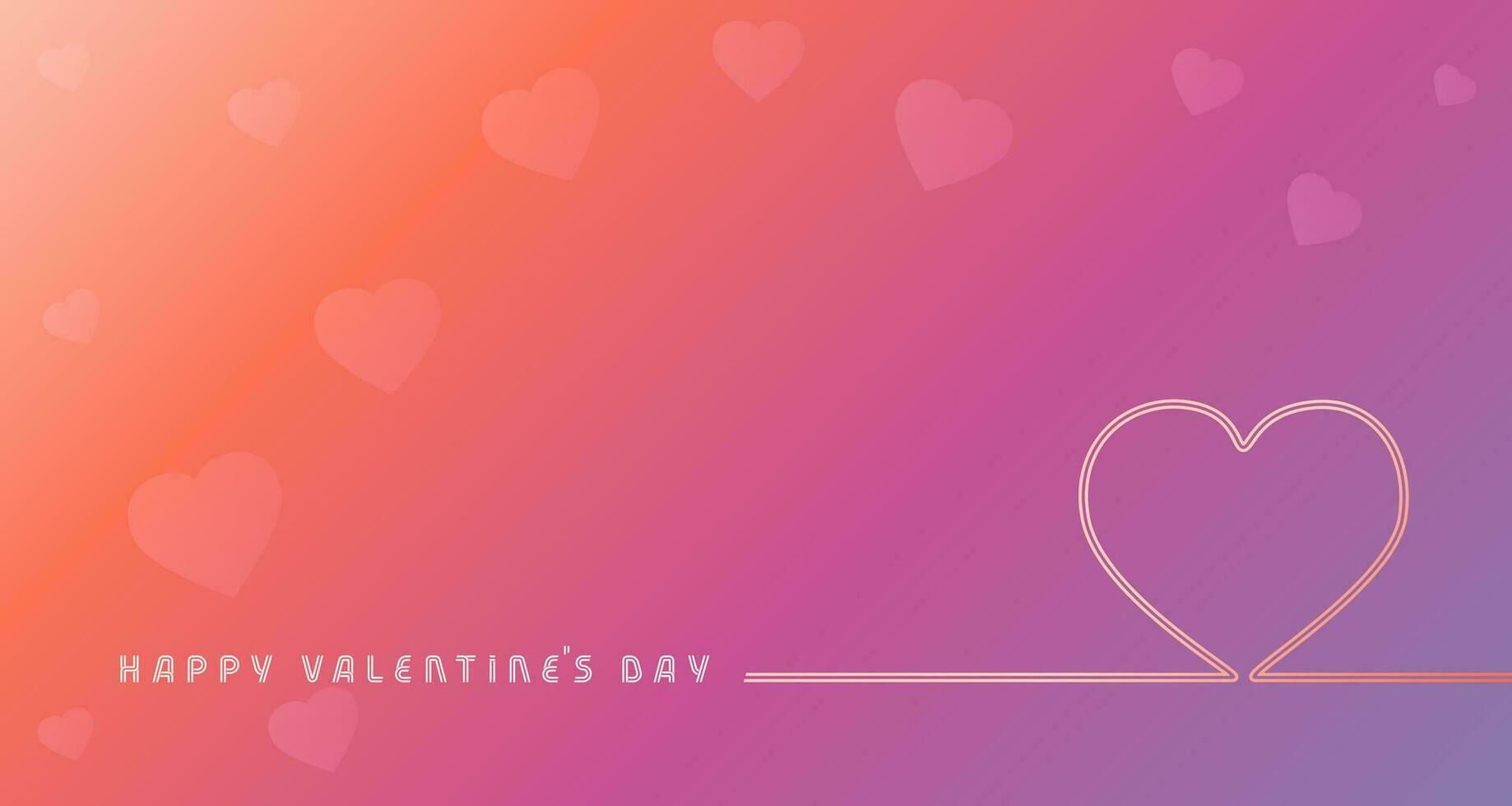 gelukkig Valentijnsdag dag groet kaart ontwerp. achtergrond sjabloon vector