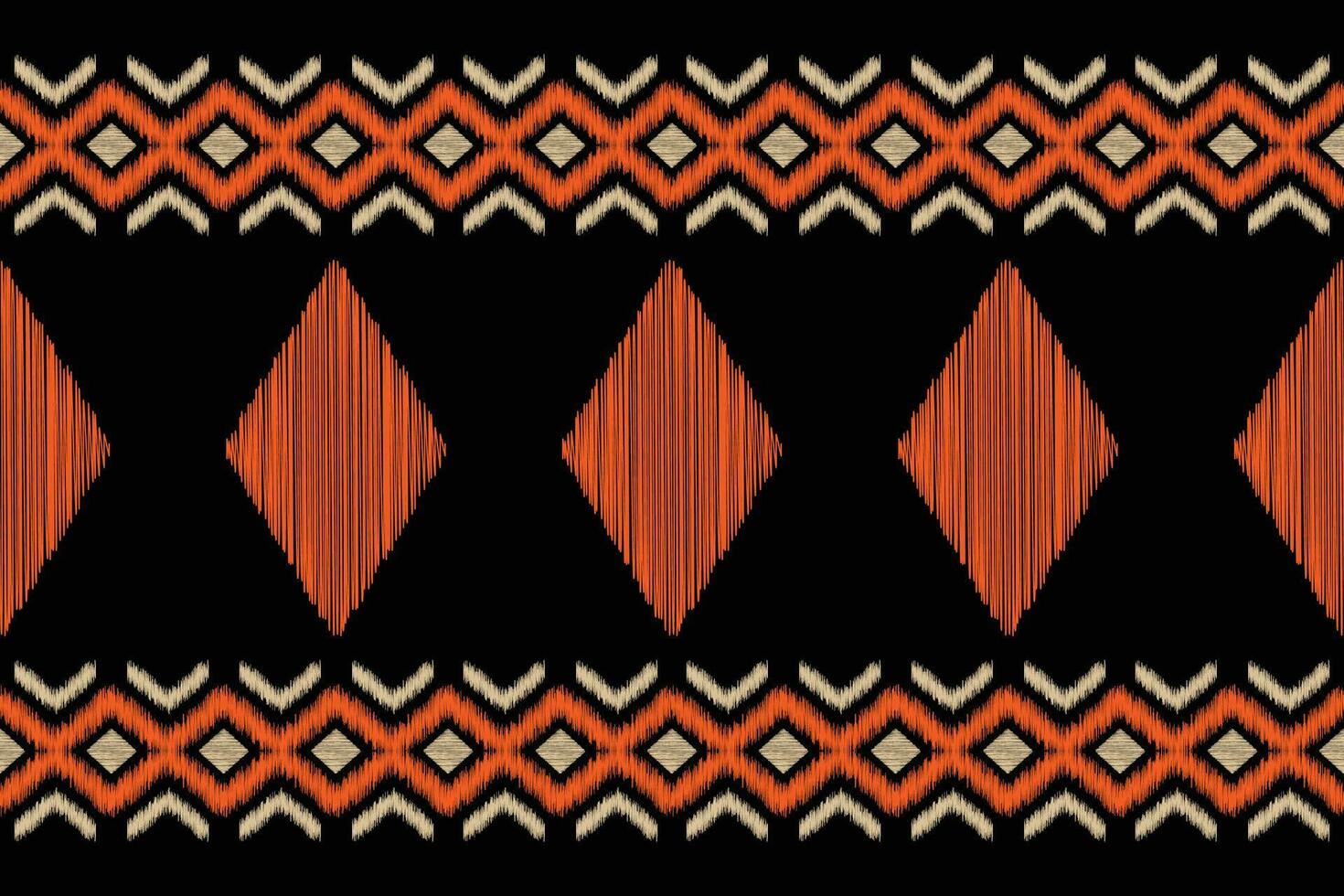 etnisch ikat kleding stof patroon meetkundig stijl.afrikaans ikat borduurwerk etnisch oosters patroon zwart achtergrond. abstract,illustratie,textuur,kleding,frame,decoratie,motief. vector