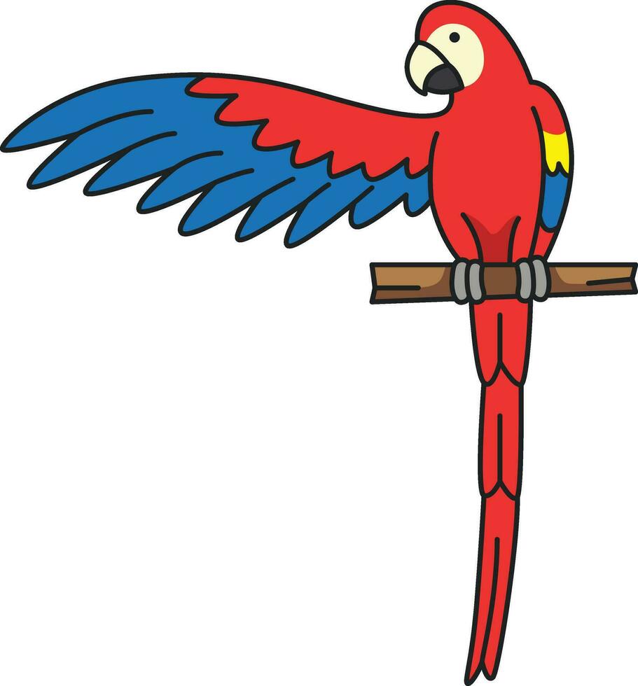 papegaai icoon. tekenfilm papegaai vector icoon voor web ontwerp geïsoleerd Aan wit achtergrond