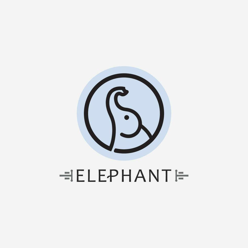 olifant logo vector illustrator ontwerpsjabloon