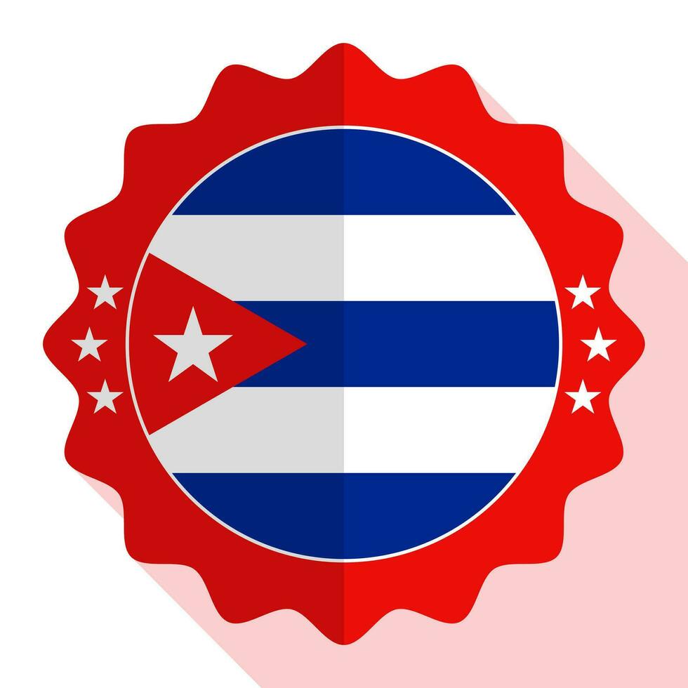 Cuba kwaliteit embleem, label, teken, knop. vector illustratie.