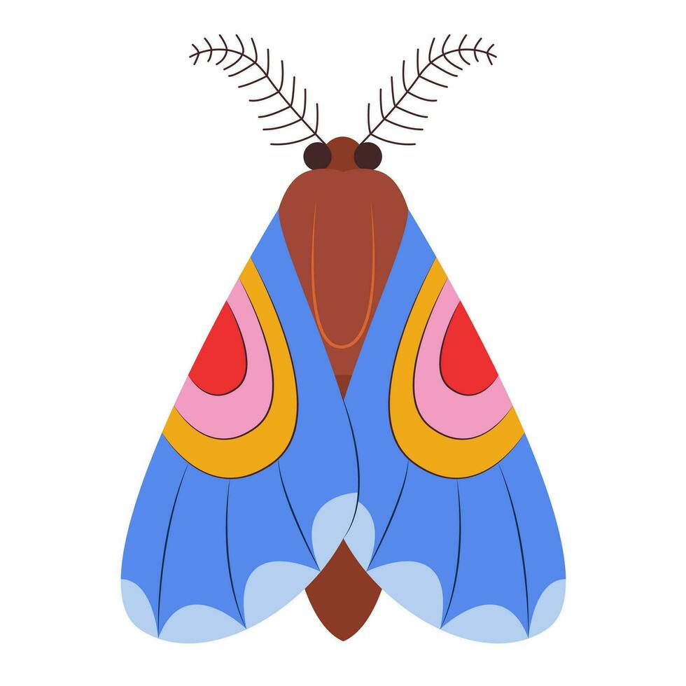 kleurrijk vlinder icoon logo geïsoleerd. mooi vlinder illustratie vector