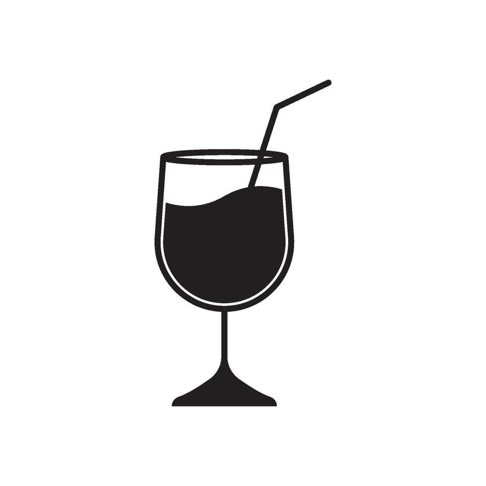 cocktail pictogram vector