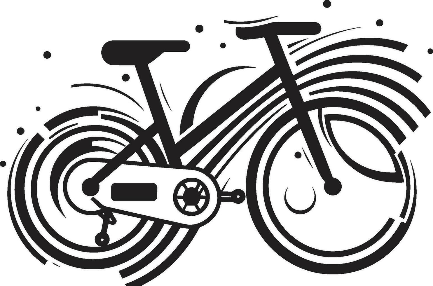 versnelling zwart fiets logo icoon stadspedaal vector fiets embleem