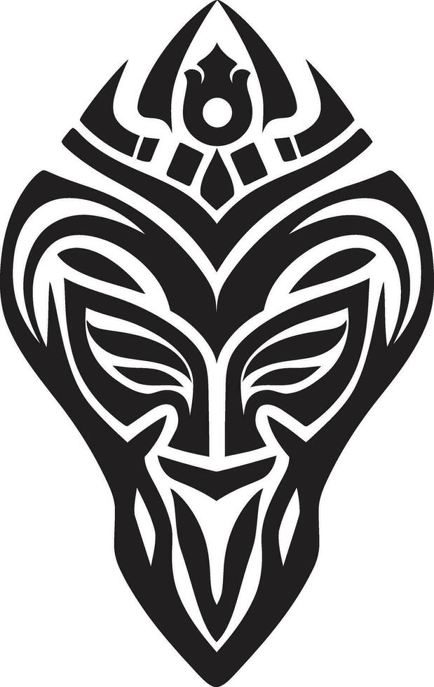 ritueel fluistert zwart logo tribal masker geestelijk draden Afrikaanse tribal vector