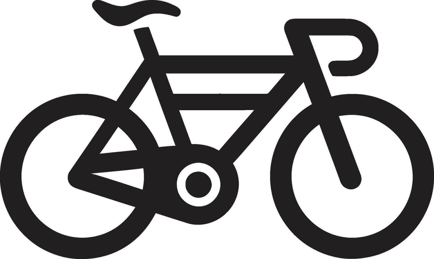 versnelling zwart fiets logo icoon stadspedaal vector fiets embleem