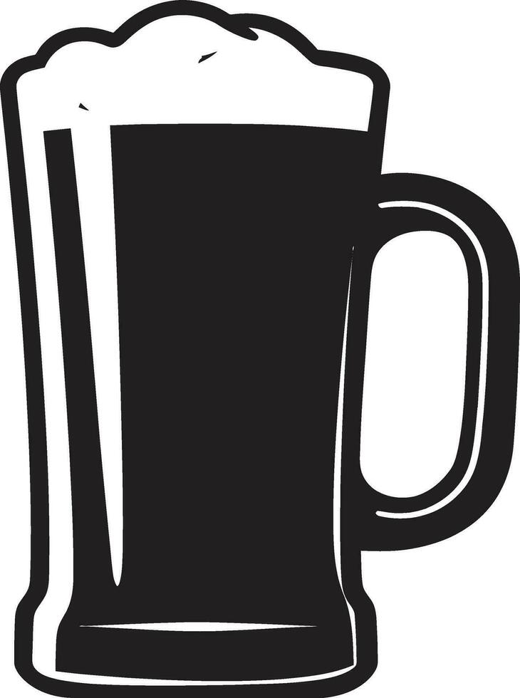 brouwer s embleem vector bier mok logo hoppig brouwen zwart mok icoon ontwerp