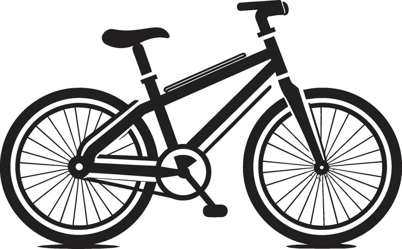 fietsroute iconisch fiets vector ontwerp versnelling zwart fiets logo icoon