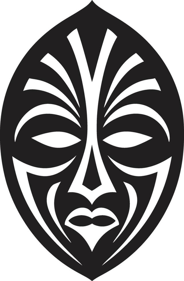 schaduwen van traditie vector logo van tribal masker kunst mysticus gelaat Afrikaanse tribal masker vector logo