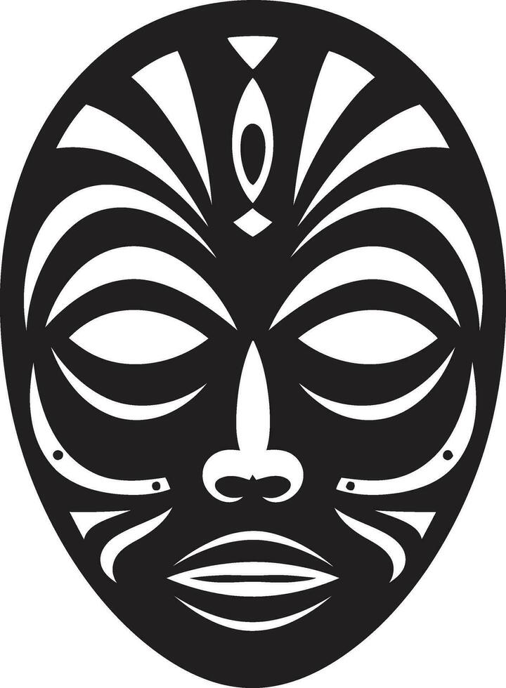 symbolisch fluistert tribal masker vector tijdloos raadsel Afrikaanse stam vector