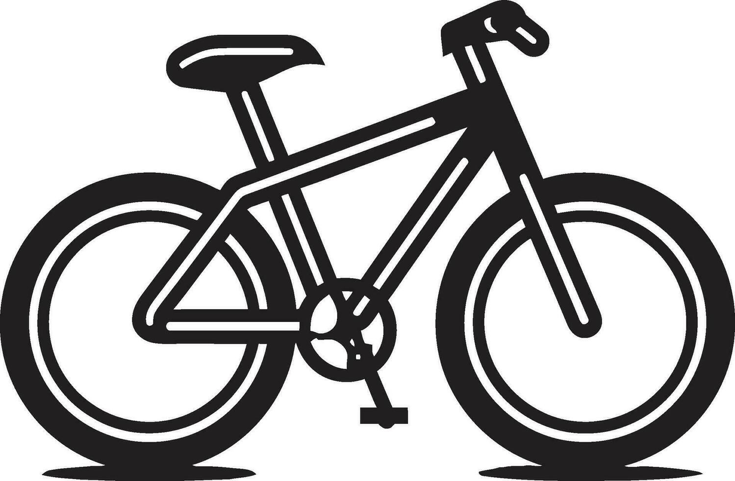 rijder schoo elegant fiets logo cyclusafdruk zwart iconisch fiets ontwerp vector