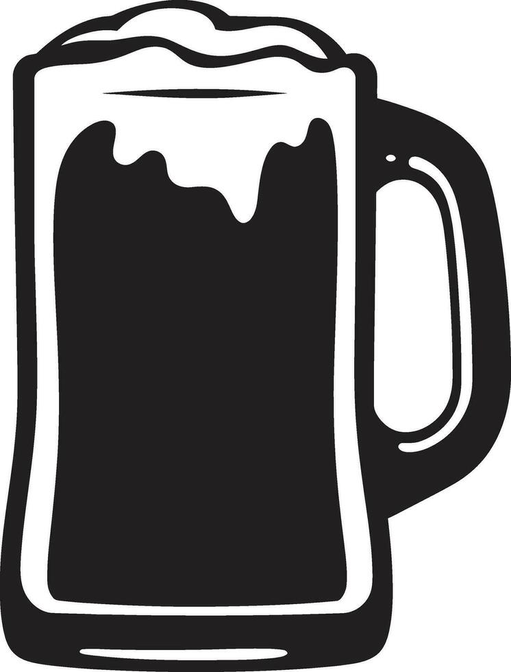 brouwmeester s trots zwart logo bier mok hoppig embleem vector mok icoon ontwerp