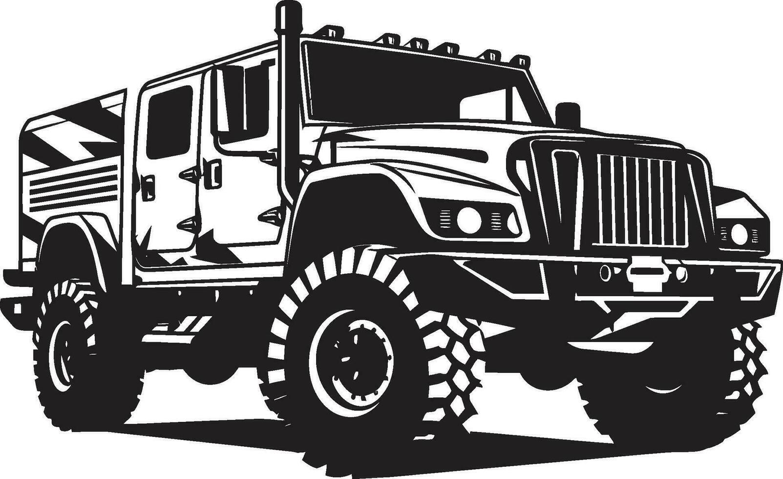 voogd rover leger vervoer embleem commandant s voertuig 4x4 vector symbool