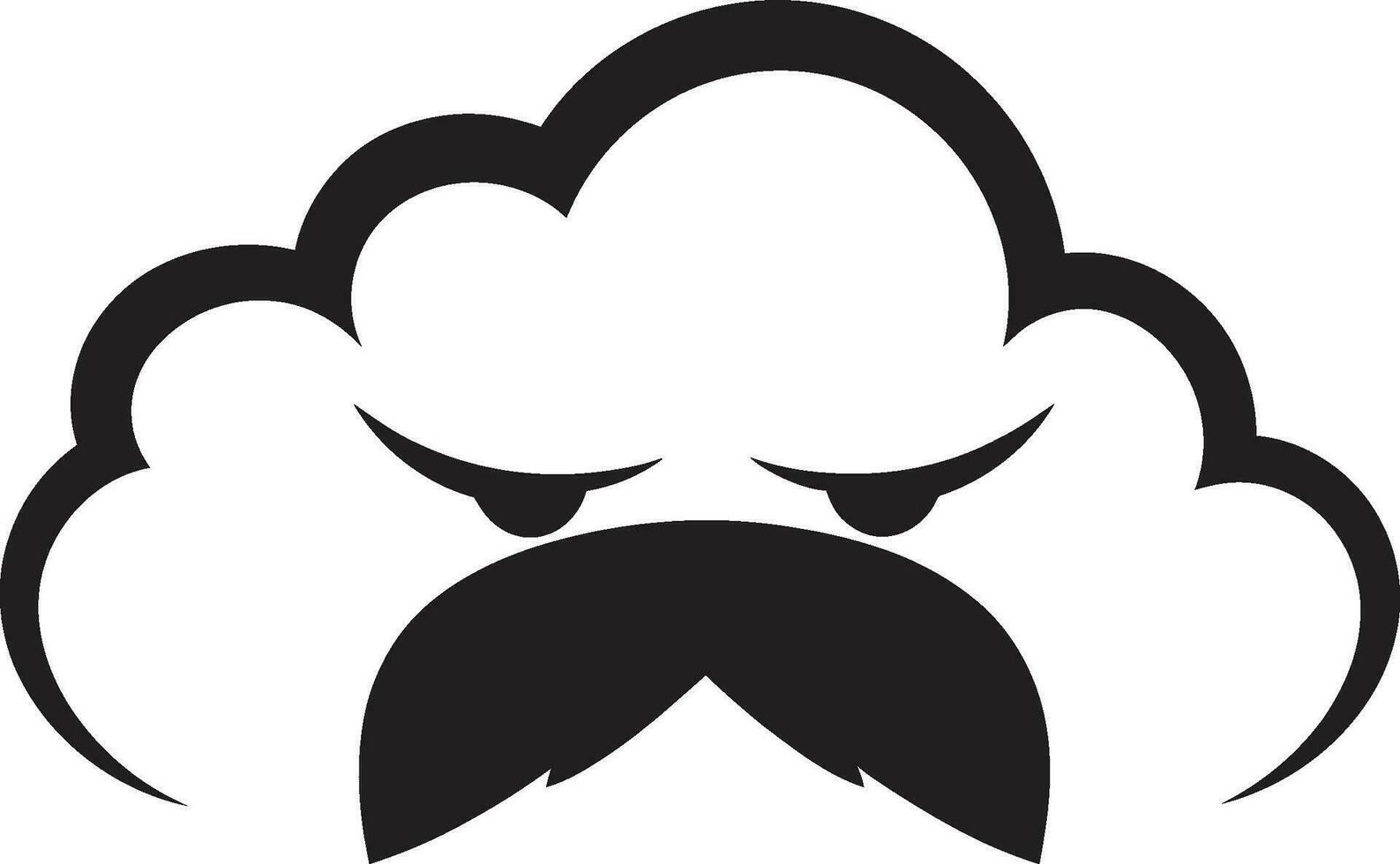 woedend onweerswolk zwart wolk vector ontwerp donderend buien boos wolk logo